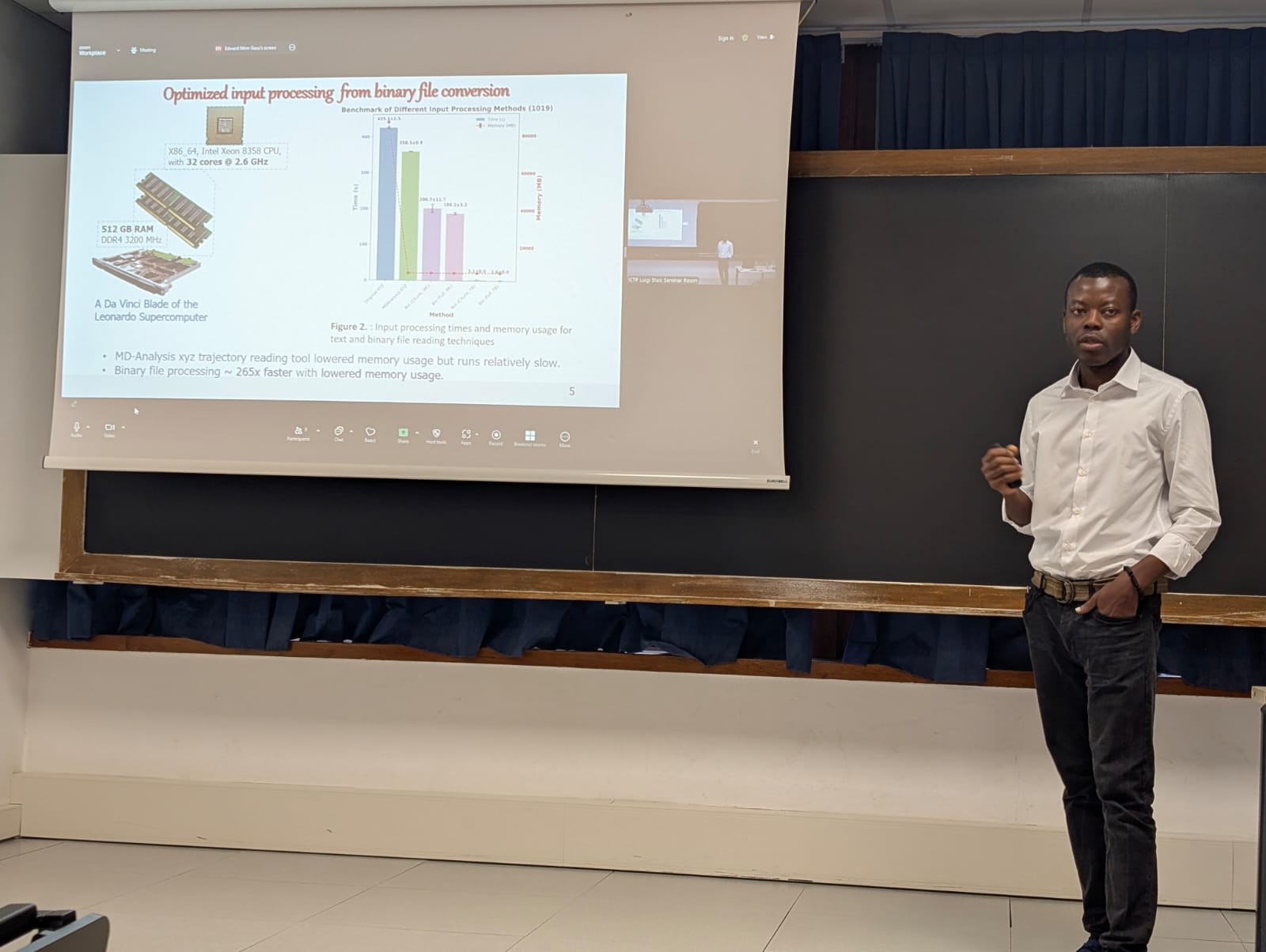 Photo from MHPC Project Thesis Defense